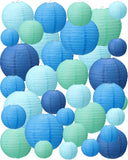 Treela 80 Pcs Paper Lanterns Chinese Japanese Paper Lanterns Classroom Party Decorations Ceiling Hanging Decor for Home Wedding