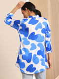 Libas Women'S Silk Blend Printed Regular Tunics (98166 White White S