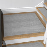 FlowaFoli Stair Treads Matching-Mat for Wooden Steps, Non Slip Stair Landing Mat with Self-Adhesive Stair Treads for Kids Elders