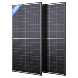 Callsun N-Type 16BB 400W Bifacial Solar Panel, 2Pcs 200 Watt Solar Panel 12V, 25% High Efficiency, Dual-module Parallel Anti-Sha
