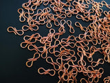 Skanda Crafterina S Hook Necklace Hooks For Jewellery Making 100 Pieces (Rose Gold)