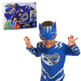 PJ Masks Turbo Blast Catboy Dress Up and Pretend Play Set, Includes Full Body Outfit and Matching Fabric Mask, Kids Toys for Age