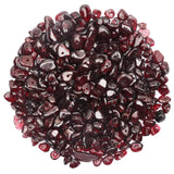 500 pcs Natural Chip Stone Beads, Garnet 5-8 mm Irregular Gemstones Healing Crystal Loose Bead for Jewelry Making Bracelet Craft