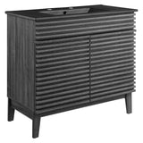 Modway Render 36 Bathroom Vanity in Charcoal Black