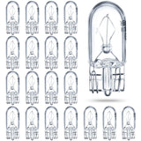 Honoson 1/4 Wedge Base 12V 5W Bulb Clear Krypton Light Bulb for Landscape, RV and Cabinet Lighting (20 Pieces)