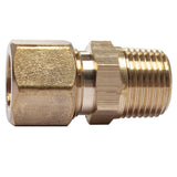 LTWFITTING Brass 1/2 OD x 3/8 Male NPT Compression Connector Fitting(Pack of 5)