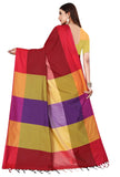 Dhruvi Trendz Womens Banarasi Cotton & Silk Saree With Blouse Piece (Dt-S1763&B4_Red)