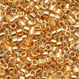 Miyuki DB031 Delica Seed Beads 11/0 24K Gold Plated
