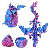 Mydhall 3D Printed Flying Dragon Egg with Articulated Dragon Inside - Toys&Gifts for Kids,Home Decor,Creative Ornaments,Birthday