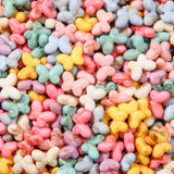 BERMRO 200pcs Acrylic Butterfly Beads Color Butterflies Charms Summer Hawaii Beaded for Jewelry Making Beading Kit Bracelets DIY
