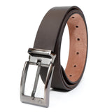Rizoro Mens Man Genuine Leather Belt For Men Formal Belts With Gifting Box (Wood) (Brown, Adjustable Length Waist 42)