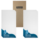 Genesis 2ft x 4ft Smooth Pro White Ceiling Tiles Easy DropIn Installation Waterproof, Washable and Firerated HighGrade
