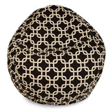Majestic Home Goods Classic Bean Bag Chair - Links Giant Classic Bean Bags for Small Adults and Kids (28 x 28 x 22 Inches) (Blac