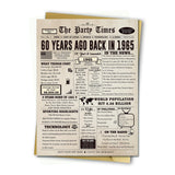 Giant 60th Birthday Card Gift for Women Men, Hilarious 60 Years Old Birthday Gift for Husband Wife, Large 60 Bday Party Decorati