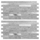 Koynsle Peel and Stick Backsplash Tile Waterproof Removable PVC Wall Sticker 3D Faux Stone Marble Brick White Accent Panels (Mat