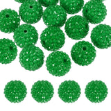PATIKIL 20mm Resin Rhinestone Beads for Beadable Pen, 10 Pack Ball Disco Sparkly Chunk Round Bubblegum Beads for Beadable Keycha