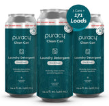 Puracy Liquid Laundry Detergent Clean Can Refill - Enzyme-Powered Liquid Laundry Detergent Concentrate, Natural Laundry Detergen