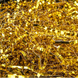 Keoferlo Gold Crinkle Paper Filler Shredded Filler 1/2 LB Gift Box Stuffing Easter Cut Paper Baskets Grass for Shipping Boxes De