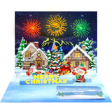 LCY WEDSHI Christmas Cards Gift Cards 3D Pop Up, Handmade Card Includes Envelopes, Greeting Xmas Card for Men Women Kids Wife Mo