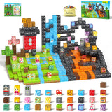 Axirata 208 PCS Magn-etic Building Blocks, Magn-etic Block Building Cubes Set for Kids Toddlers Ages 3+, STEM Sensory Toys Mag-n