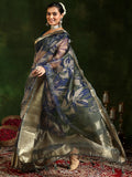 Libas Women'S Organza Saree (16152_Green)