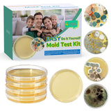 Mold Test Kit for Home - 4 Simple Detection Tests for HVAC, Surfaces & Indoor Air Quality, DIY Black Mold Detector Testing kit a