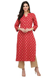 Gosriki Women'S Cotton Kurta (Kur190010-Xxl_2Xl_Red),2xl,,B07QHRPF1L