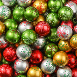 BERMRO 16mm Acrylic Beads 20pcs Christmas Snow Focal Bead Chunk Bubblegum Beads for DIY Crafting Necklace Bracelet Jewelry Makin