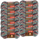 Bernat Shadow, Softee Chunky Ombre Yarn, Multipack of 12, 12 Pack