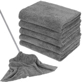 Anmrept 5 PCS Extra Large Microfiber Cleaning Cloth 30inchx20inch, Washable Reusable Floor Cloth for Squeegee Mop House Floor Kitchen