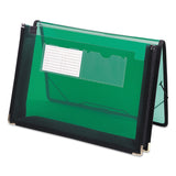 Smead 71951 2 1/4Inch Exp Wallet, Poly, Letter, Translucent Green