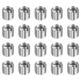 HARFINGTON 20pcs Thread Repair Inserts M8 x 1.25 Male to M6 x 1 Female Thread 8mm Long Stainless Steel Reducing Nuts Metric Self