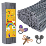 Iuuidu Pipe Cleaners Chenille Stem, 300PCS Pipe Cleaners Craft Supplies, Fuzzy Sticks Pipe Cleaner Brush for DIY Art Creative Cr