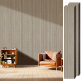 LARWORKS PS Wood Look Slat Wall Panels for Interior Wall Decor, 20-Pack 78.74 x 11.81 in, Covers 129 sq.ft, Lightweight Self-Adh