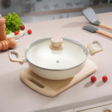 COOKAID Kadhai with Glass Lid 24cm 2.5 Litre | Velora Non Stick Ceramic Coating | ISI Certified | Aluminium Body | Kitchen Cookw