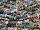 6mm Star Shaped Stone Beads 1 Strand Indian Agate Star Beads 70pcs for Bracelet Necklace Making Craft (Indian Agate, 1409)