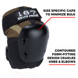 187 Killer Pads Skateboarding Knee Pads, Elbow Pads, And Wrist Guards, Six Pack Pad Set, Camo, Junior