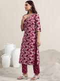 Libas Women'S Cotton Kurta Set (400352 Burgundy S