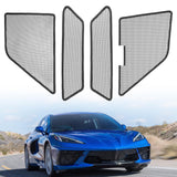 JOYTUTUS Front Grill Mesh Guards Compatible with 2020-2024 C8 Corvette, Upgraded Car Radiator Grille Guard, Aluminum Metal Car G