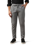 Toplot Men'S Regular Casual Pants (Belt-Trouser-5173-Silver-28) Light Grey,Light Grey,28,B0CXM7H754