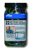 SLine XB21022P Mini Bungee Cords 10Inch, 22Piece Jar