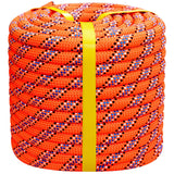 1/2 Inch Arborist Tree Pulling Rope - 100 Feet Tree Swing Rope for Rigging, Outdoor Use - High Strength Double Braided Polyester