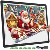 TOHETO Rechargeable A2 Light Pad for Diamond Painting 25.2x18.4, Magnetic Diamond Art Light Board, Wireless Lightbox for Tra