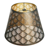 ALUCSET Small Lamp Shade, ALUCSET Barrel Paper Lampshade for Table Lamp and Floor Light, 6x10x7.5 Inch,Natural Linen Hand Crafte