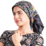 Ketkar Wool Girl Square Scarf For Headwear Fashion Printing |Head Scarf Winter Caps For Girls_Free Size(Pack Of 02,Blue), Black