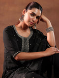 Libas Women'S Silk Blend Kurta Set (Gs915 Black M