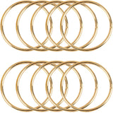 10Pcs Macrame Hoops Ring, BetterJonny 10 Inch Metal Craft Rings Hoops Gold Dream Catcher Rings Wreath Hoop Rings for Home Decora