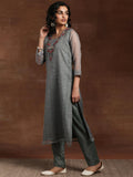 Libas Women'S Organza Kurta Set (27719_Green Green L