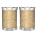 Selric 300Yards Extra Strong Bonded Nylon Thread for Leather Sewing, Khaki Heavy Duty Upholstery Thread for Heavy Fabric (2 Spoo