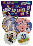 Littlefolks Affirmations Flashcard Velcro Activity Book | Toddlers Busy Binder | 10 Reusable Cards |Good Manners Cards | Birth